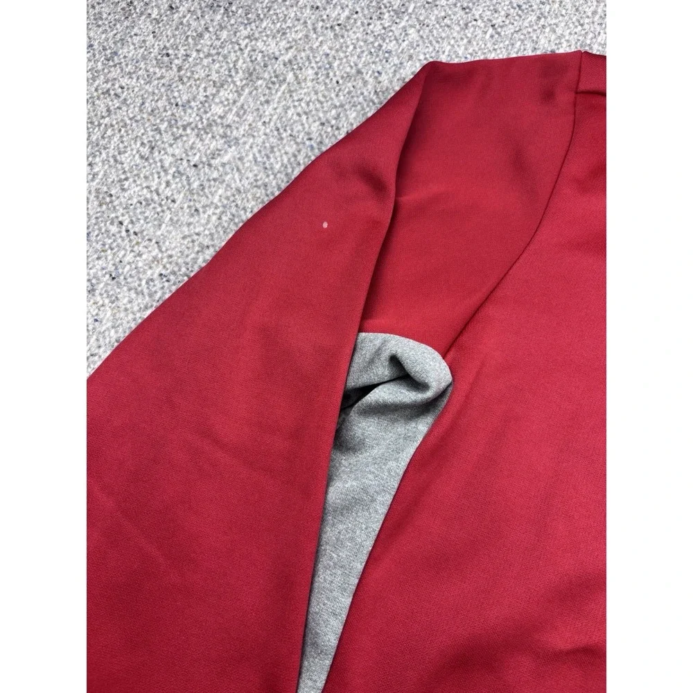 Nike Red Gray Therma‎ Fit Pullover Hoodie Sweatshirt Men Small